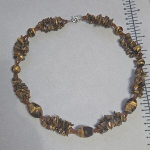Brown Tiger Eye Bead Necklace